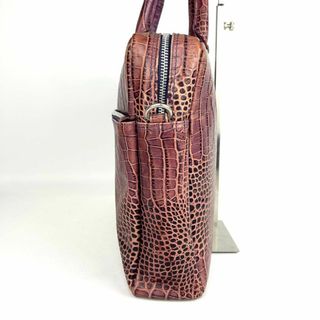 GaGa MILANO - GAGA MILAMO ガガミラノ クロコ 型押し ビジネスバッグ