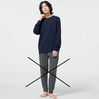 ジーユー(GU)のGU　XL　ソフトスウェット　長袖　ネービー　新品(その他)