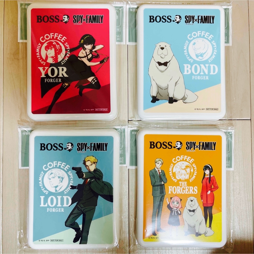 BOSS(ボス)のSPY×FAMILY ランチボックス　4個　スパイファミリー　アーニャ　BOSS エンタメ/ホビーのアニメグッズ(その他)の商品写真