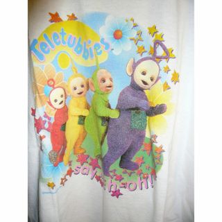 Teletubbies-テレタビーズ Tシャツ ホワイト(Tシャツ/カットソー)