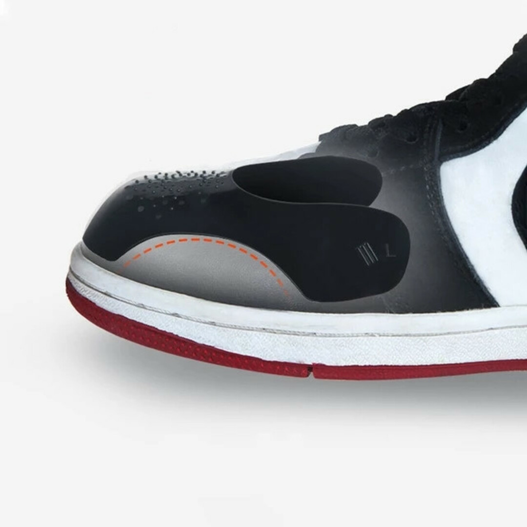 シューガード 【2足分】L メンズ 黒 シワ防止 シューキーパー スニーカー メンズの靴/シューズ(スニーカー)の商品写真