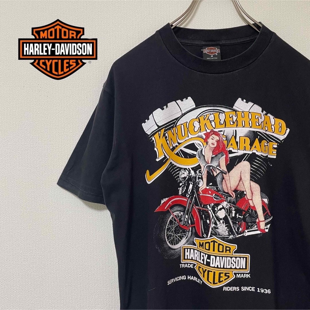 Harley Davidson(ハーレーダビッドソン)のMサイズもご用意！背面イーグルがカッコいい両面プリントのハーレーT(M) メンズのトップス(Tシャツ/カットソー(半袖/袖なし))の商品写真