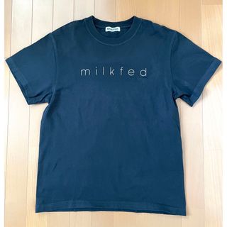 ミルクフェド(MILKFED.)の【MILKEED. ミルクフェド 半袖Tシャツ ブラック ワンサイズ】(Tシャツ(半袖/袖なし))