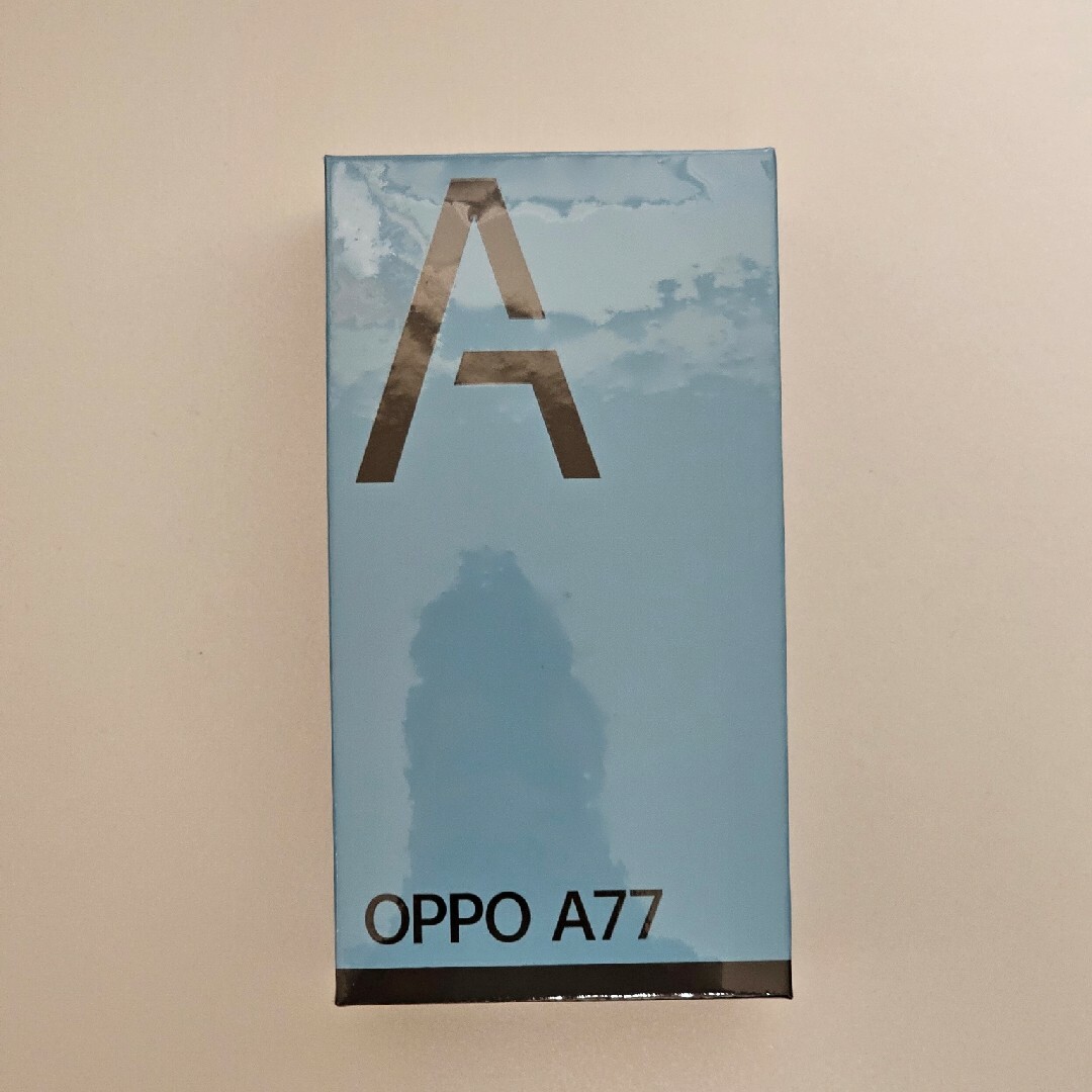 OPPO A77 ブルー 新品未開封128GBメモリー