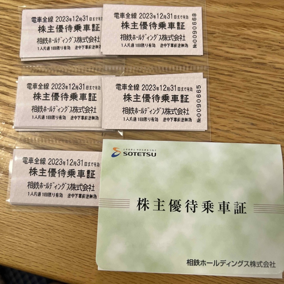 相鉄線　株主優待乗車券　36枚