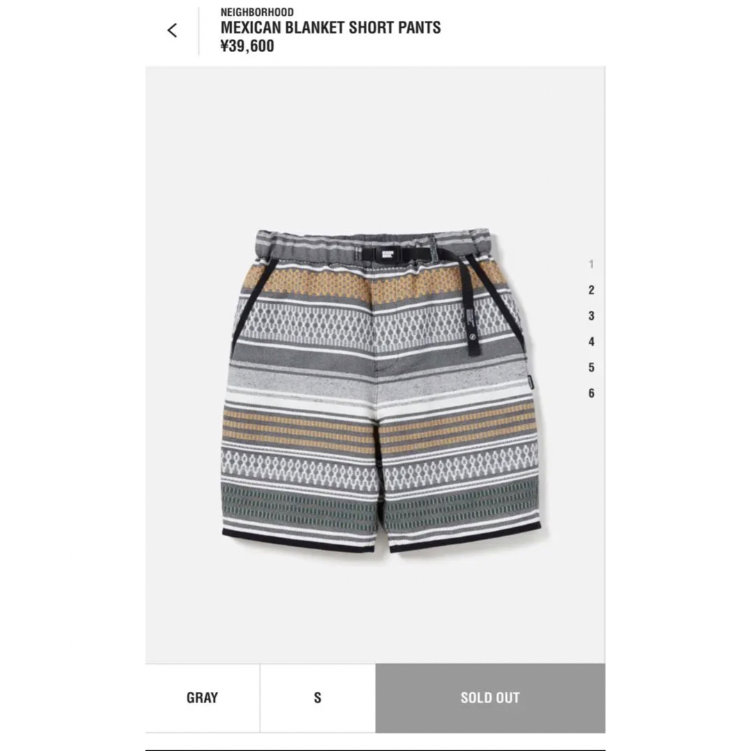 NEIGHBORHOOD - MEXICAN BLANKET SHORT PANTSの通販 by カメ's shop