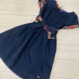 ブルーレーベルクレストブリッジ(BLUE LABEL CRESTBRIDGE)のクレストブリッジ ワンピース デニム BLUE LABEL ブルーレーベル(ひざ丈ワンピース)