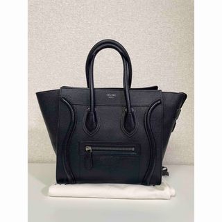 セリーヌ(celine)のセリーヌ  ラゲージ　マイクロ　旧ロゴ　ブラック(トートバッグ)