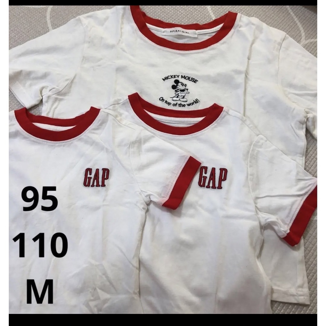 GAP Kids(ギャップキッズ)のリンガーTシャツ　親子お揃い レディースのトップス(Tシャツ(半袖/袖なし))の商品写真