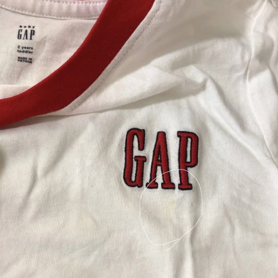 GAP Kids(ギャップキッズ)のリンガーTシャツ　親子お揃い レディースのトップス(Tシャツ(半袖/袖なし))の商品写真