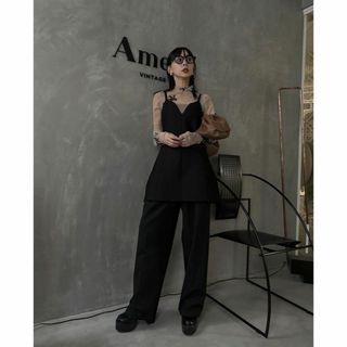 Ameri VINTAGE - ameri UND FUR EMBROIDERY SKIN TOPの通販 by 全君