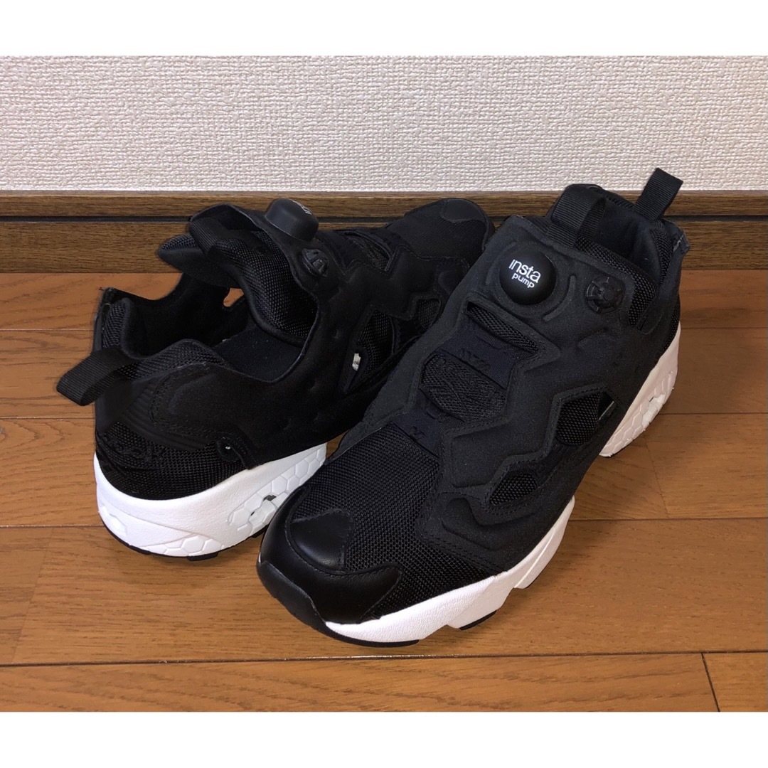 メンズ27.5cm 良品 REEBOK INSTA PUMP FURY OG 黒 白