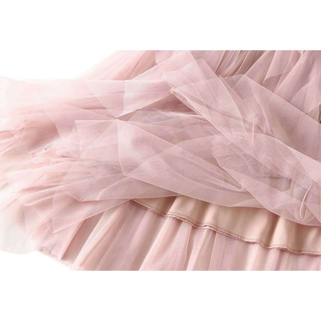 【色: ピンク】SEAUR スカート チュールスカートロングスカート マーメイド 3