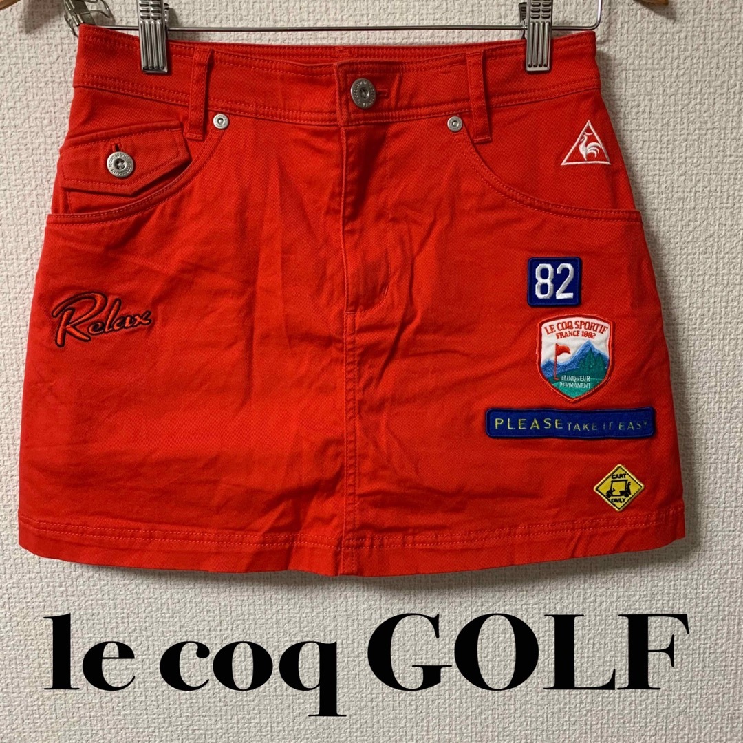 【美品】ルコックスポルティフ le coq sportifゴルフスカートサイズ7