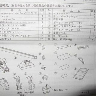 三菱CZ4Aランサーエボリューション/ギャランフォルティス純正ベースキャリア