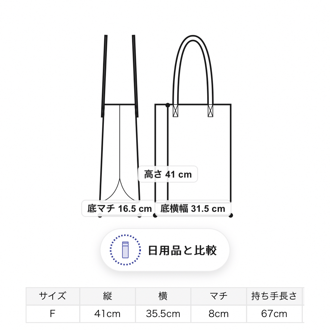 gelato pique(ジェラートピケ)の折りたたみパーテーションエコバッグ(イエロー) レディースのバッグ(トートバッグ)の商品写真