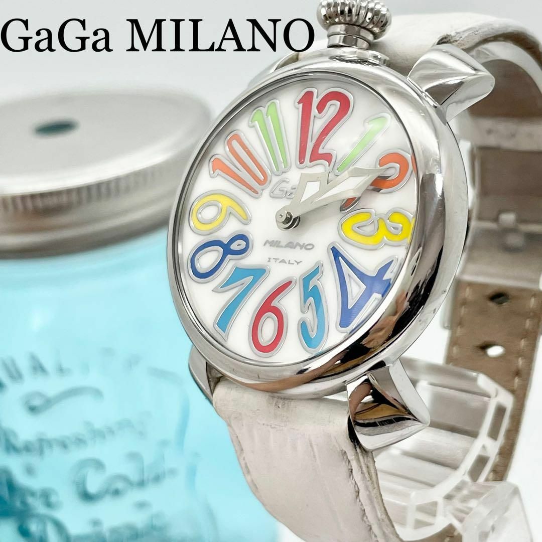 238 GaGa MILANO ガガミラノ時計　マヌアーレ40 ホワイト　人気
