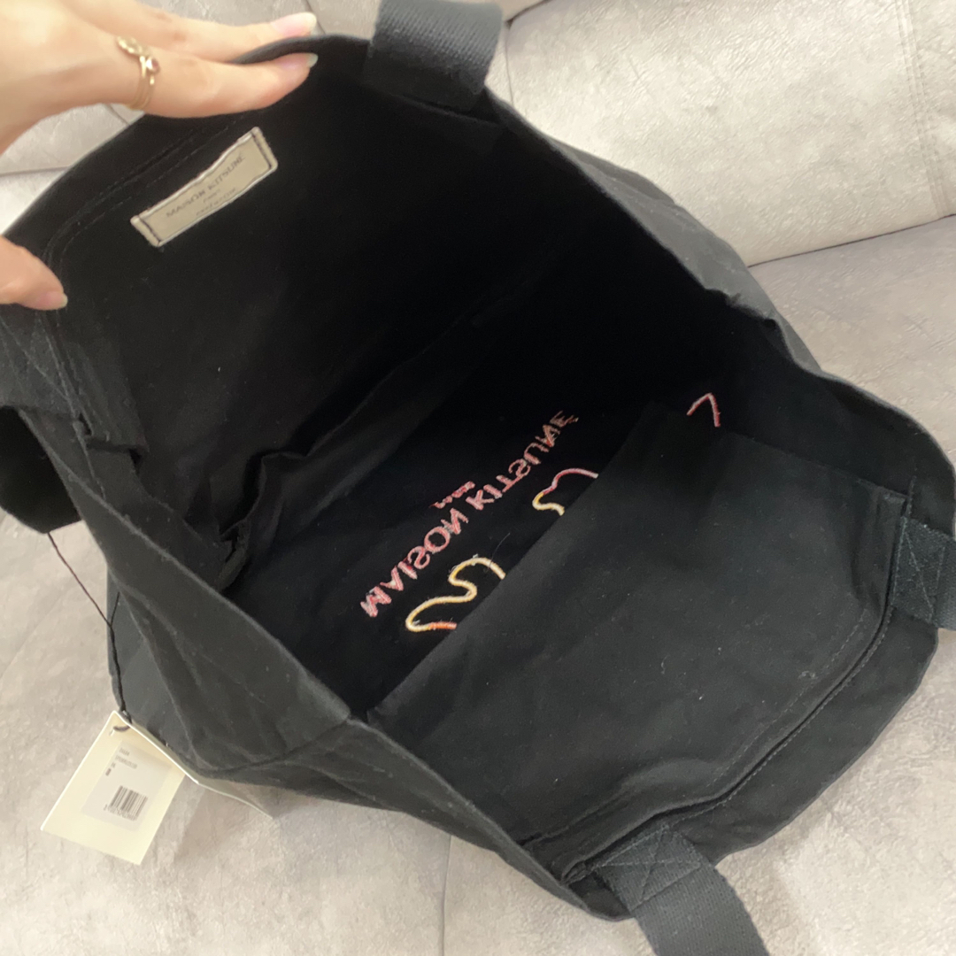ラスト1【新品】メゾンキツネ トートバッグ 黒 | bombaytools.com