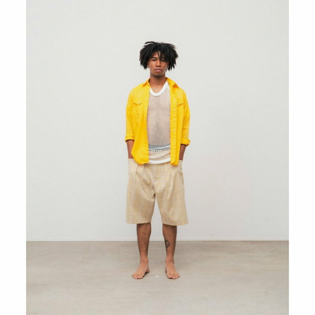 Beige】FARAH Two-tuck Wide Shorts - その他