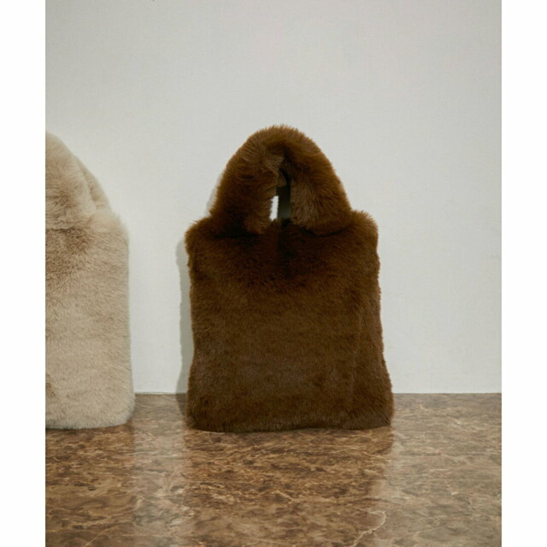 【ブラウン（22）】【ACOC】SOFT FUR TOTE BAG