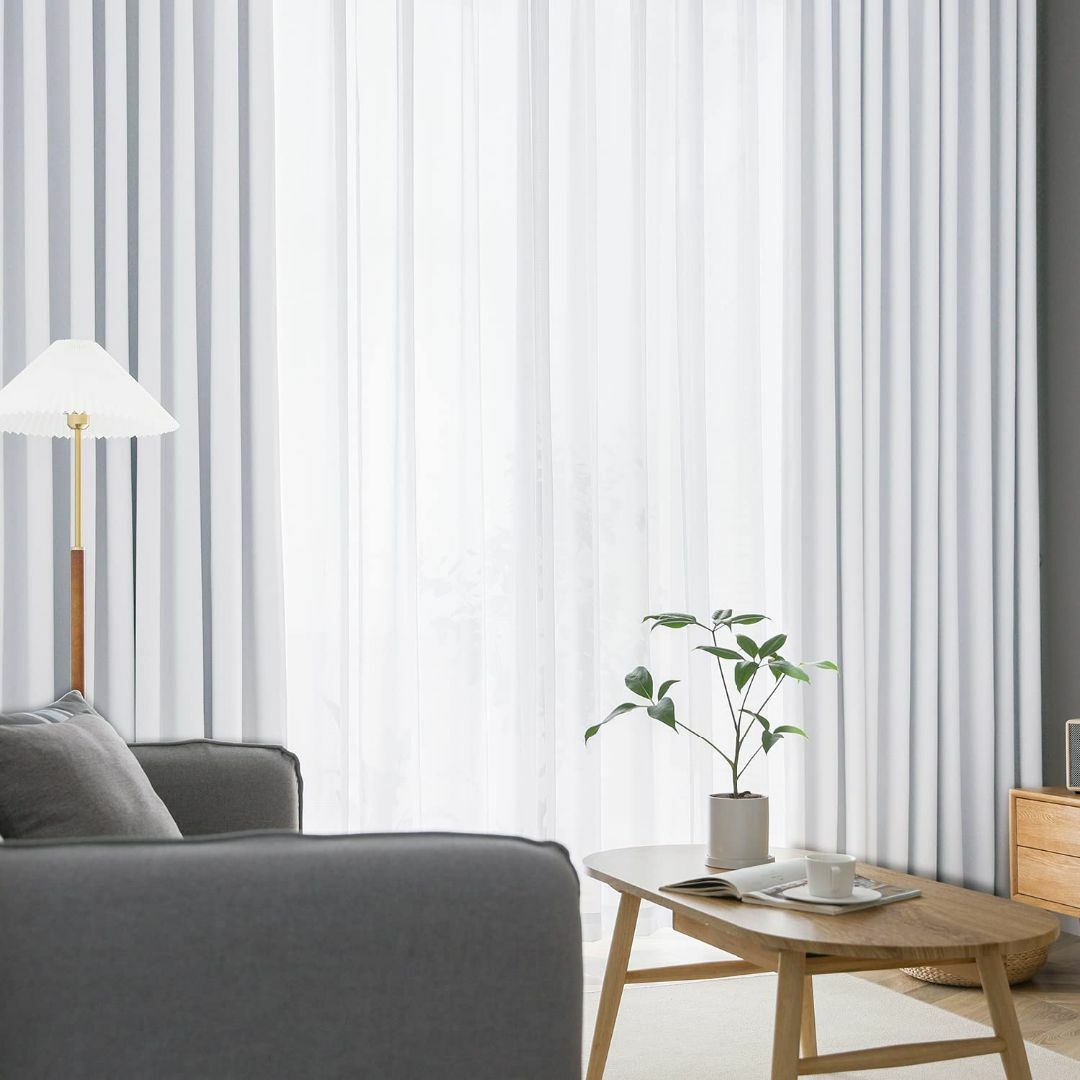 AIFY カーテン 2枚セット 99.9%以 遮光 小窓 ドレープカーテン UV