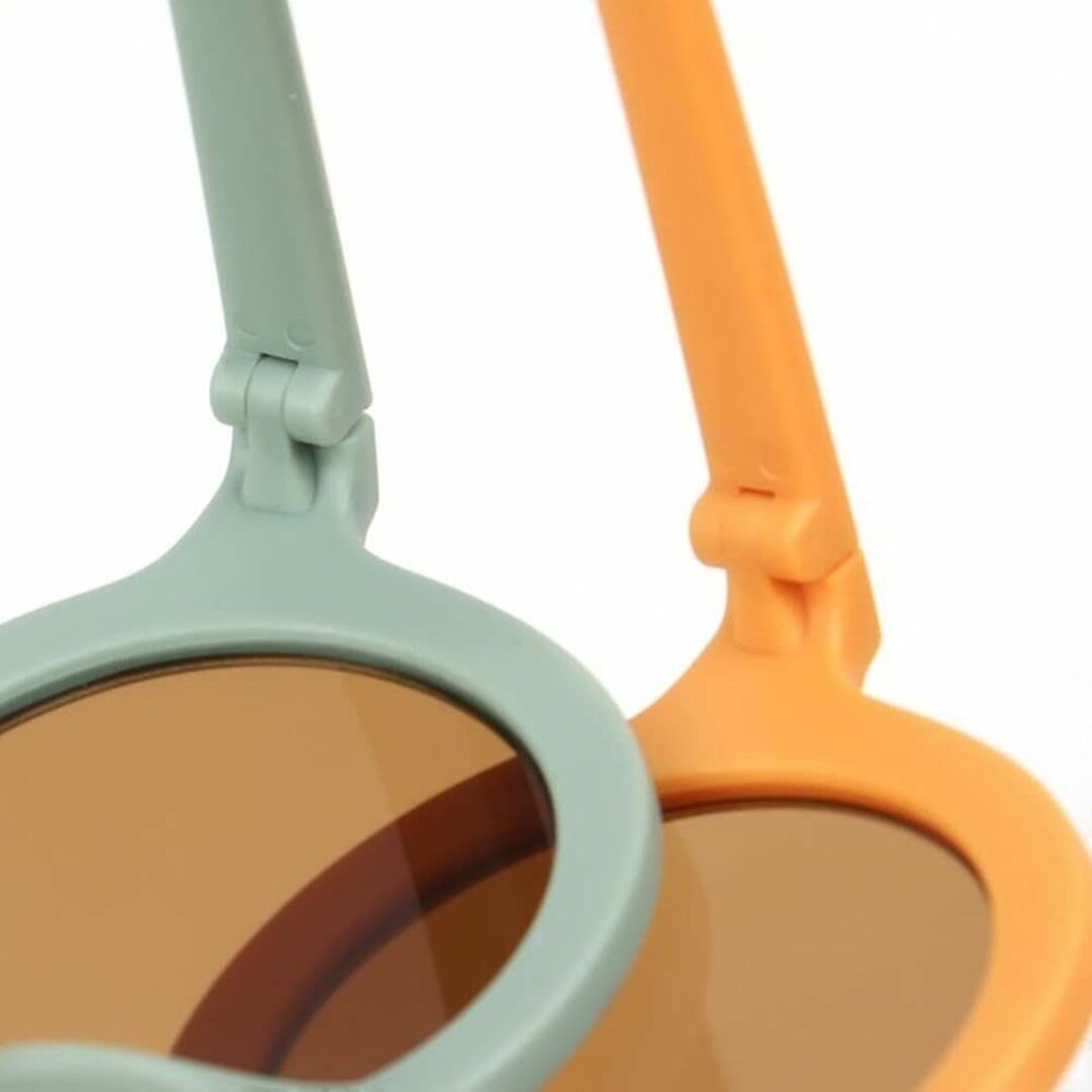 【色: オレンジ】ララチック サングラス キッズ 乳幼児 メガネ UV400 超 キッズ/ベビー/マタニティのベビー服(~85cm)(その他)の商品写真
