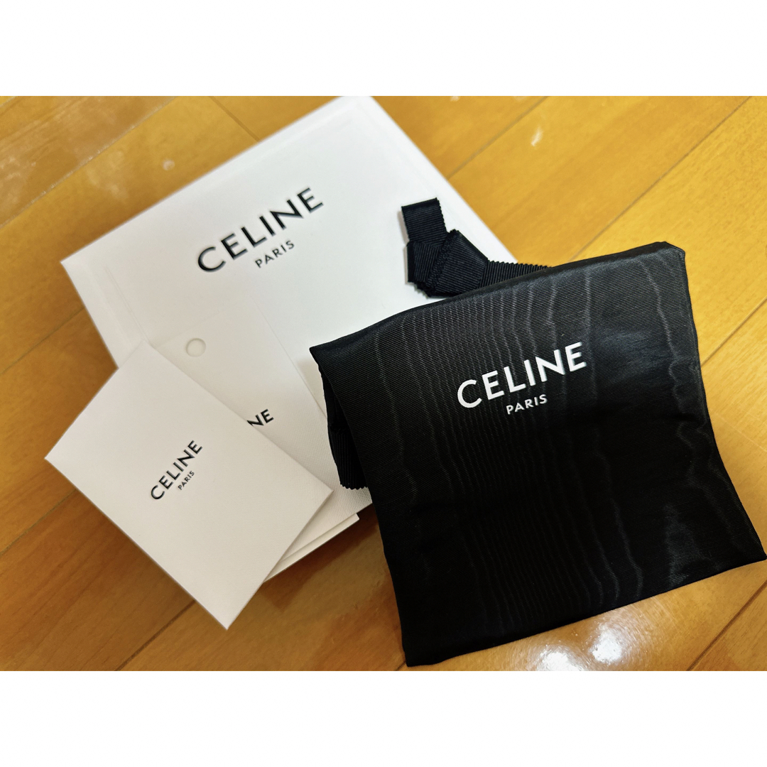celine(セリーヌ)のCELINE フック付きコイン＆カードポーチ / グレインドカーフスキン レディースのファッション小物(コインケース)の商品写真