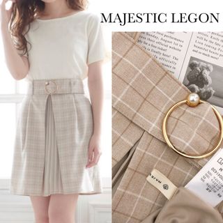 マジェスティックレゴン(MAJESTIC LEGON)のマジェスティックレゴン プリーツ チェック スカート(ミニスカート)