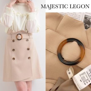 マジェスティックレゴン(MAJESTIC LEGON)のマジェスティックレゴン ベルト　ボタン　トレンチスカート(ミニスカート)