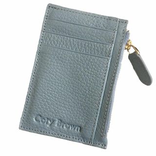 【色: グレイッシュブルー】Coty Brown 薄型カード入れ フラグメントケ(その他)