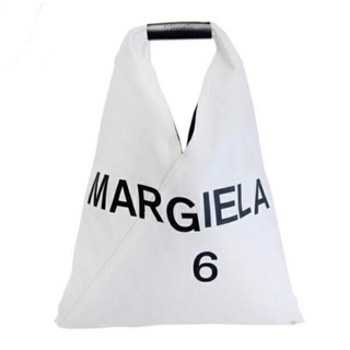 エムエムシックス(MM6)のMM6 マルジェラ　ジャパニーズ　 キャンバス　トートバッグ　ホワイト　ロゴ (トートバッグ)