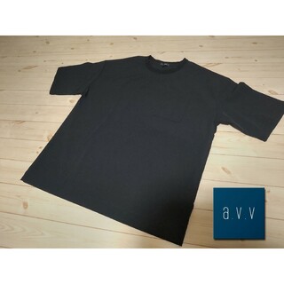【未使用】a.v.v HOMME アーヴェヴェ メンズ Tシャツ 黒 XXL(Tシャツ/カットソー(半袖/袖なし))