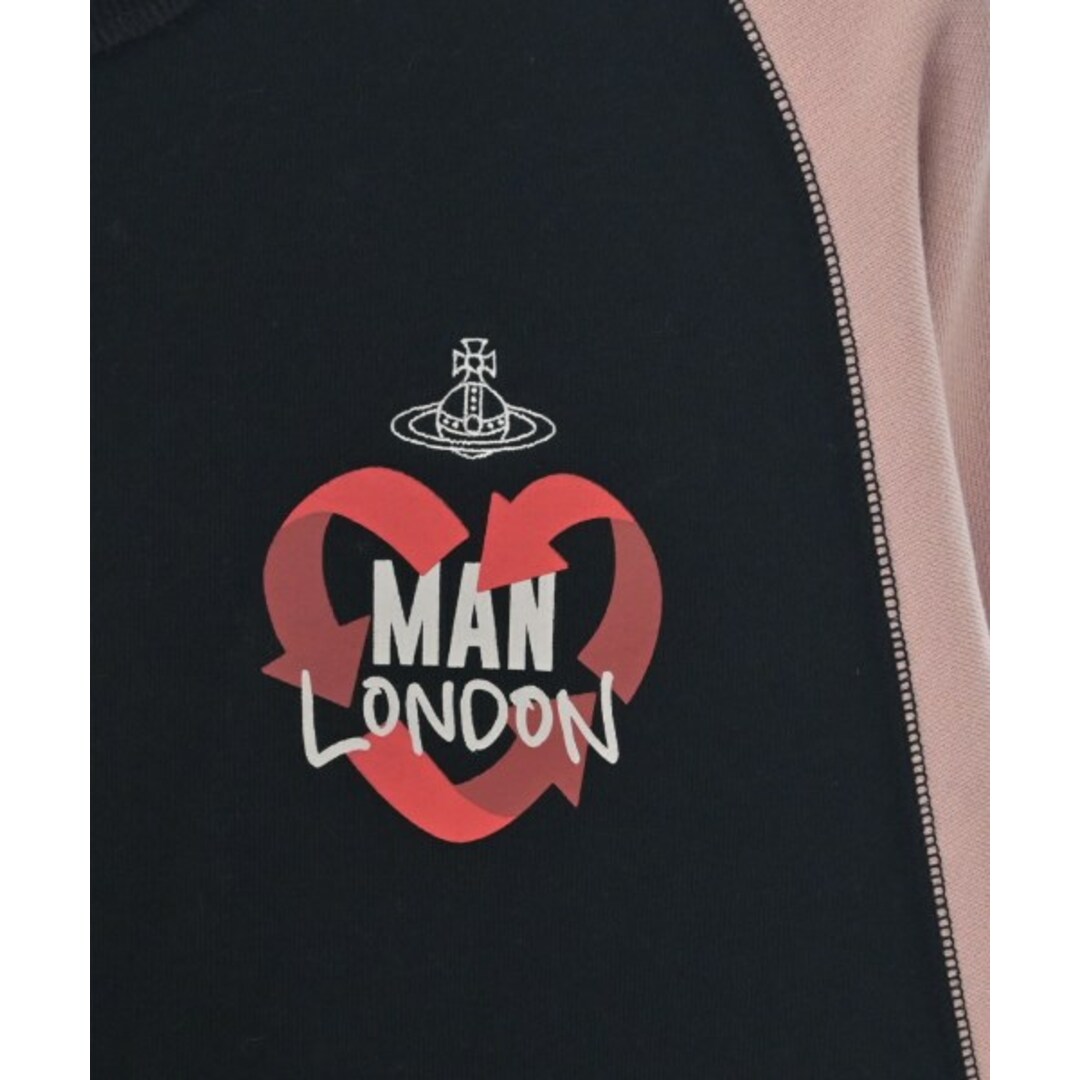 Vivienne Westwood MAN スウェット L 黒xピンク 【古着】【中古】 メンズのトップス(スウェット)の商品写真