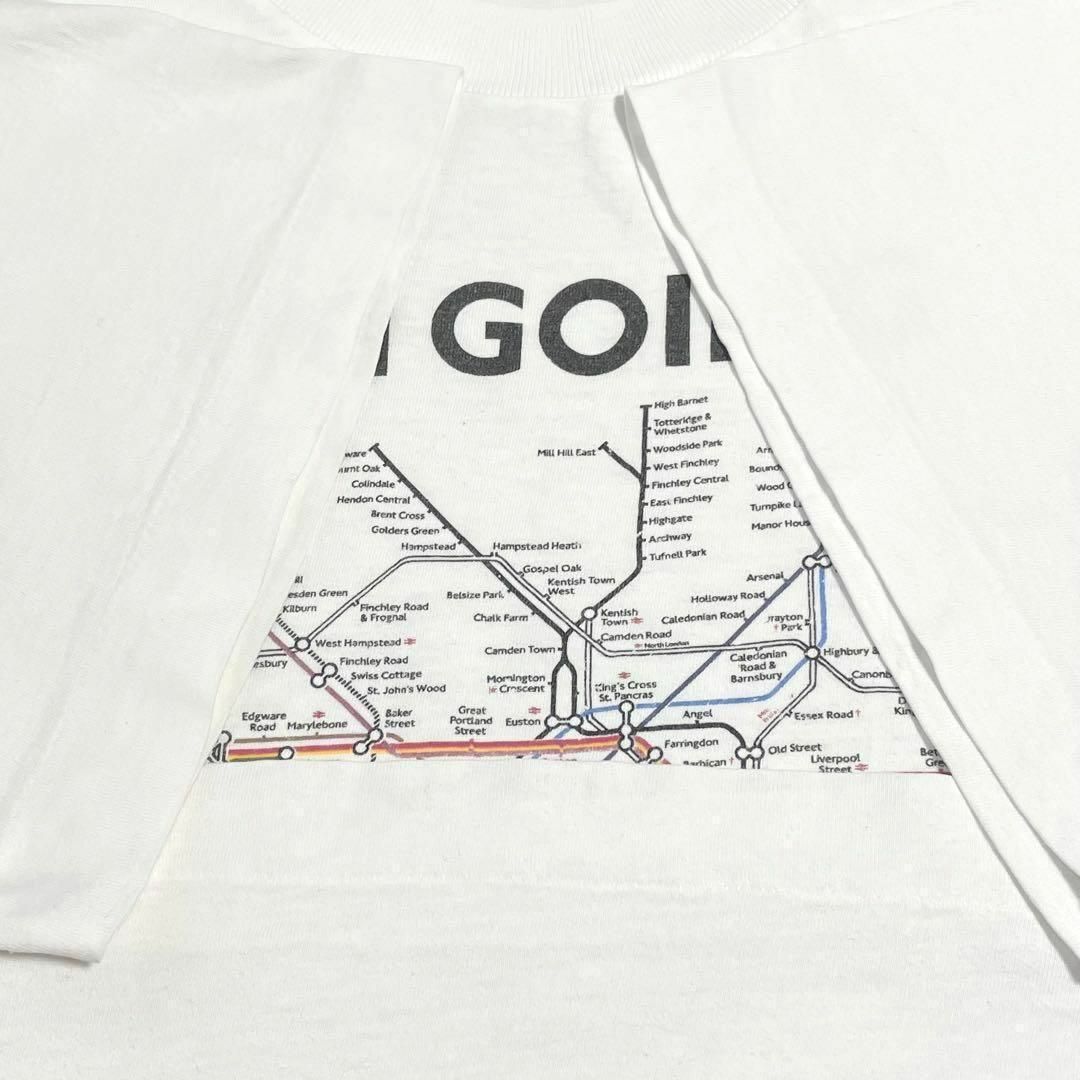 90s　ヴィンテージ　地下鉄路線図　マップTシャツ　アンダーグラウンド