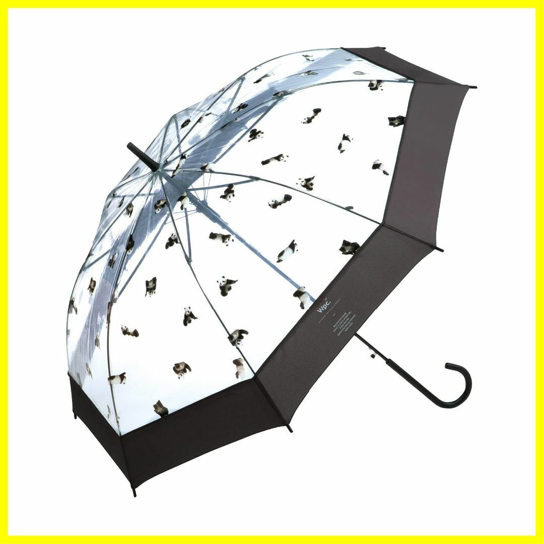 Wpc. 雨傘 ビニール傘ころころパンダアンブレラ チャコール 長傘 60cm
