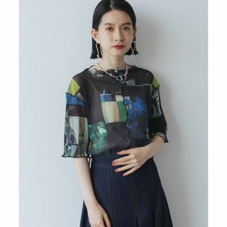 ハレ(HARE)の2023SS 新品 完売品 HARE フォトコラージュプリーツT ブラック(Tシャツ(半袖/袖なし))