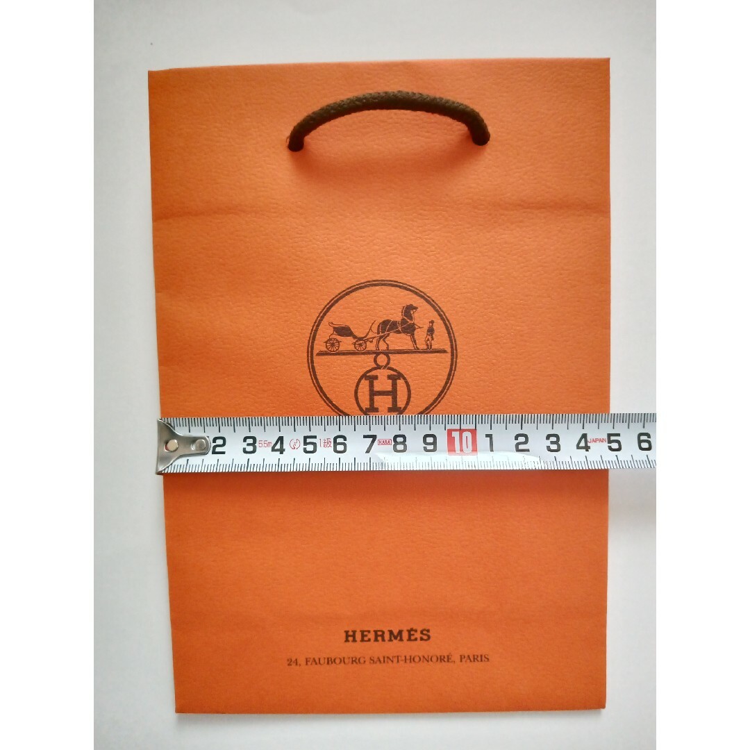 Hermes(エルメス)のHERMESエルメス　ショッパー（小５枚）メッセージカード付 レディースのバッグ(ショップ袋)の商品写真