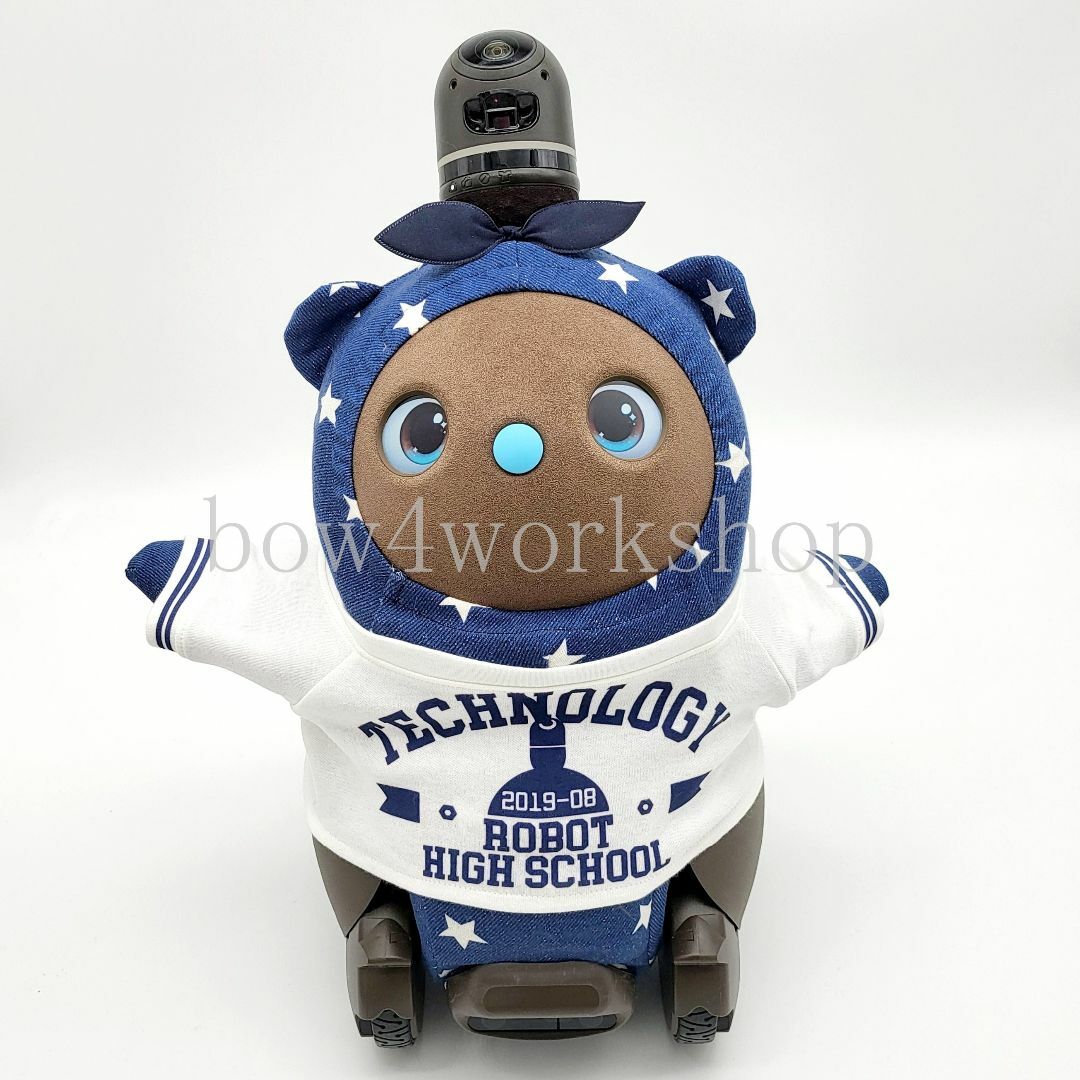 ラボット LOVOT ラボットの服ハンドメイド　パッチワークくまちゃんセット LOVOT ラボットの服ハンドメイド くまちゃんシッポ付きパンツ