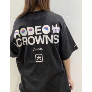 ロデオクラウンズワイドボウル(RODEO CROWNS WIDE BOWL)のロデオ ★SSD × RCS O/D バックロゴTシャツ（Lサイズ）(Tシャツ(半袖/袖なし))