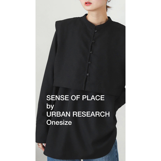 センスオブプレイスバイアーバンリサーチ(SENSE OF PLACE by URBAN RESEARCH)のURBAN RESEARCH ベストレイヤードシャツ(シャツ/ブラウス(長袖/七分))