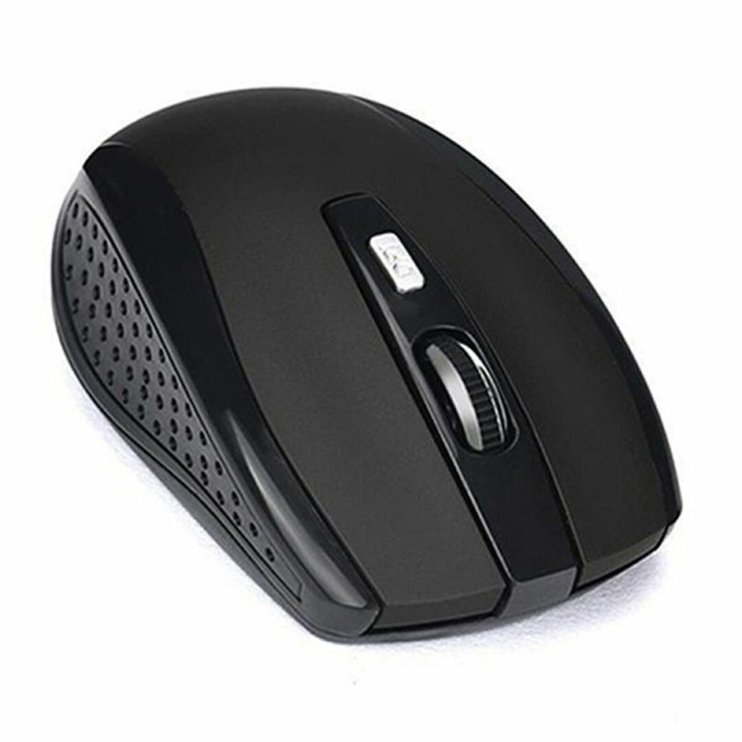 ワイヤレスマウス 無線 1200DPI 2.4GHz ゲーミングマウス（黒） スマホ/家電/カメラのPC/タブレット(PC周辺機器)の商品写真