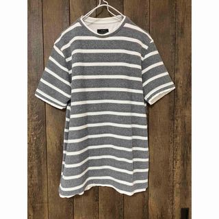 ザラ(ZARA)の【ZARA】ザラ　ボーダー カットソー　Tシャツ ニット　XL(Tシャツ/カットソー(半袖/袖なし))