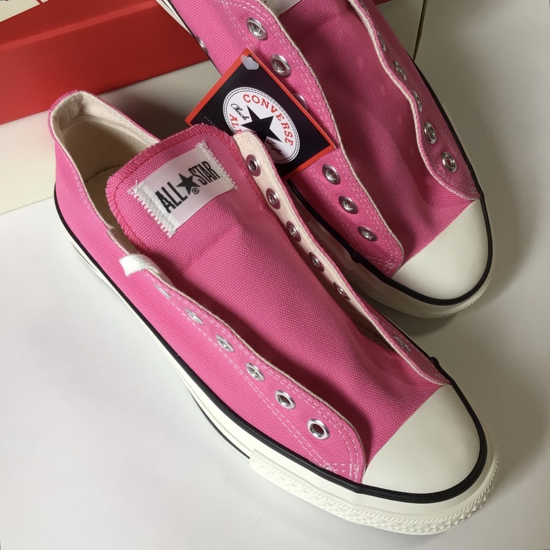 ALL STAR（CONVERSE）(オールスター)の【新品】28cm 日本製キャンバス オールスターJ OX ピンク メンズの靴/シューズ(スニーカー)の商品写真