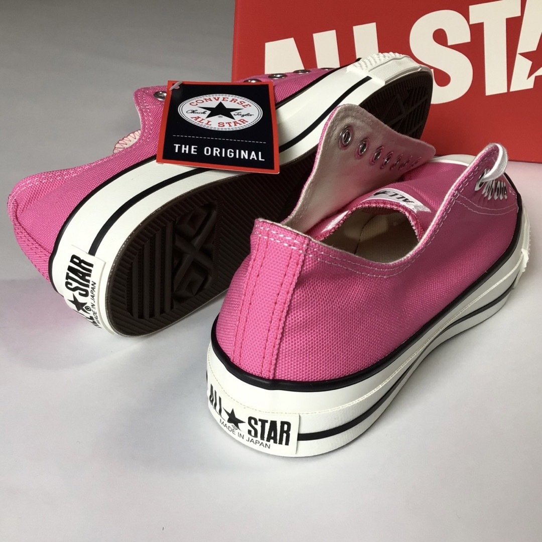 ALL STAR（CONVERSE）(オールスター)の【新品】28cm 日本製キャンバス オールスターJ OX ピンク メンズの靴/シューズ(スニーカー)の商品写真