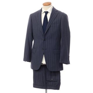 良品✨リングヂャケット スーツ ネイビー ストライプ 46