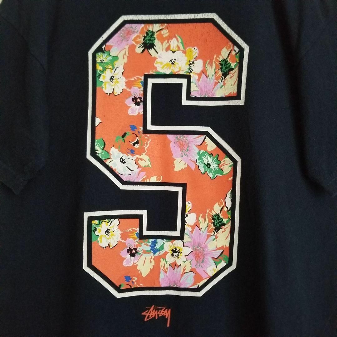 STUSSY(ステューシー)のヴィンテージ　stussy ステューシー S花柄　Tシャツ　Ｓサイズ メンズのトップス(Tシャツ/カットソー(半袖/袖なし))の商品写真