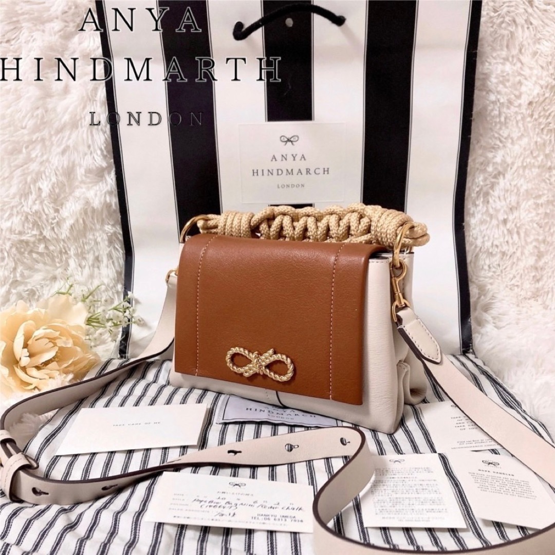 ANYA HINDMARCH - 美品 ANYA HINDMARCH ROPE BOW ショルダー 2way