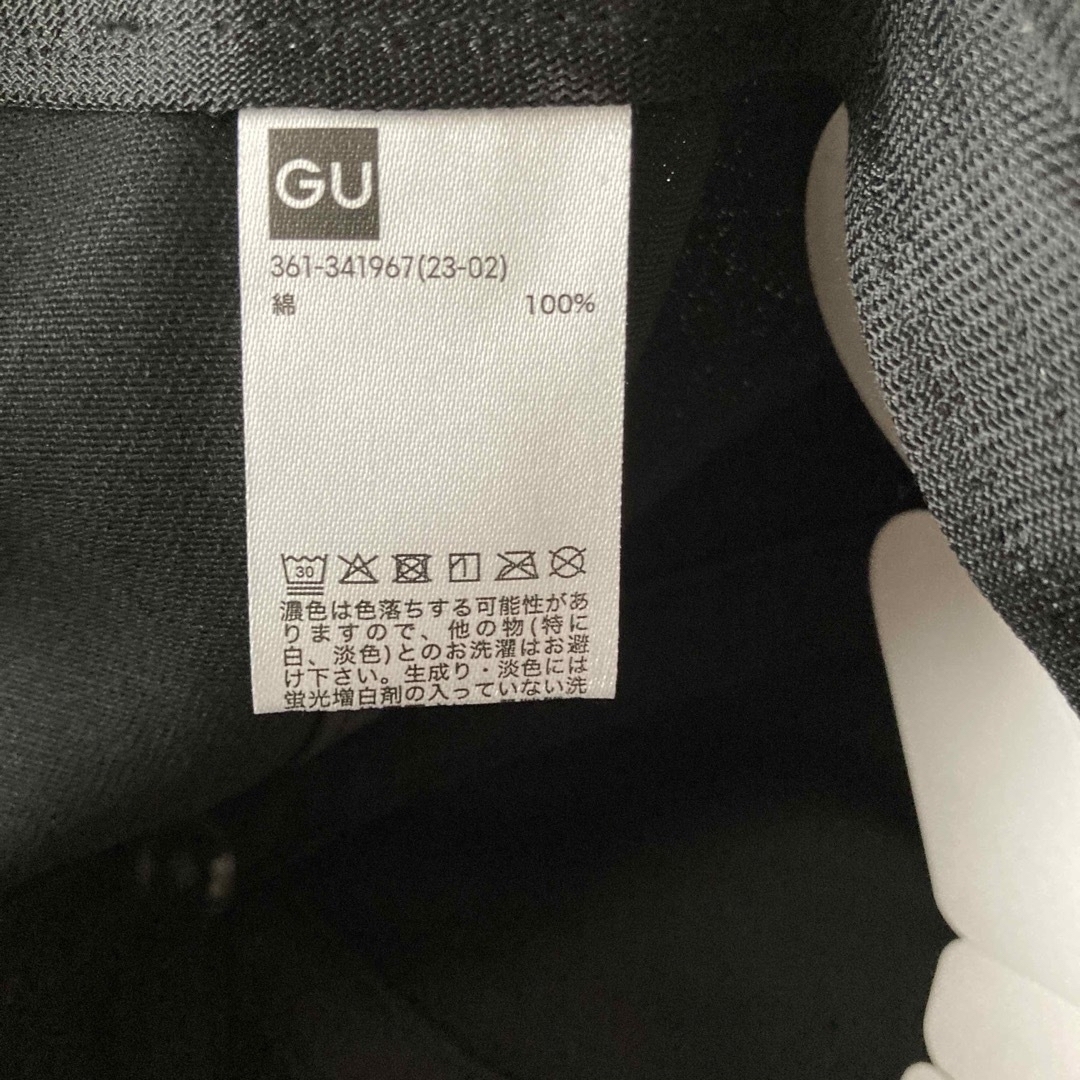 GU(ジーユー)の【みーちゃん様】GU/黒ツイルキャップ/タグ付き レディースの帽子(キャップ)の商品写真