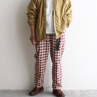 ワンエルディーケーセレクト(1LDK SELECT)のWILLOW PANTS デッドストック生地 テーパードトラウザーウィローパンツ(その他)