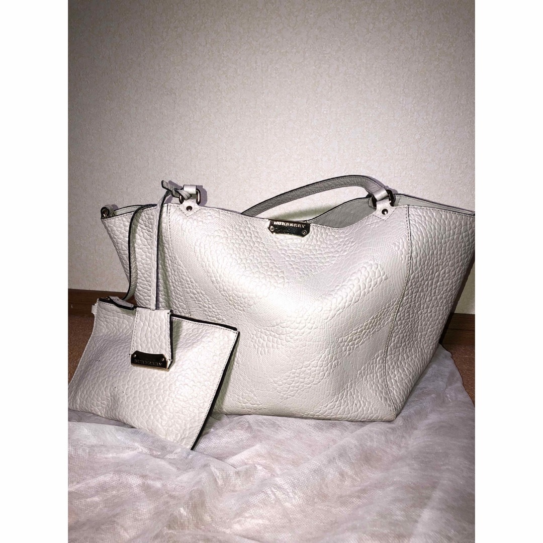 日本製 ❤️美品 バーバリー ノバチェック レザー トートバッグ